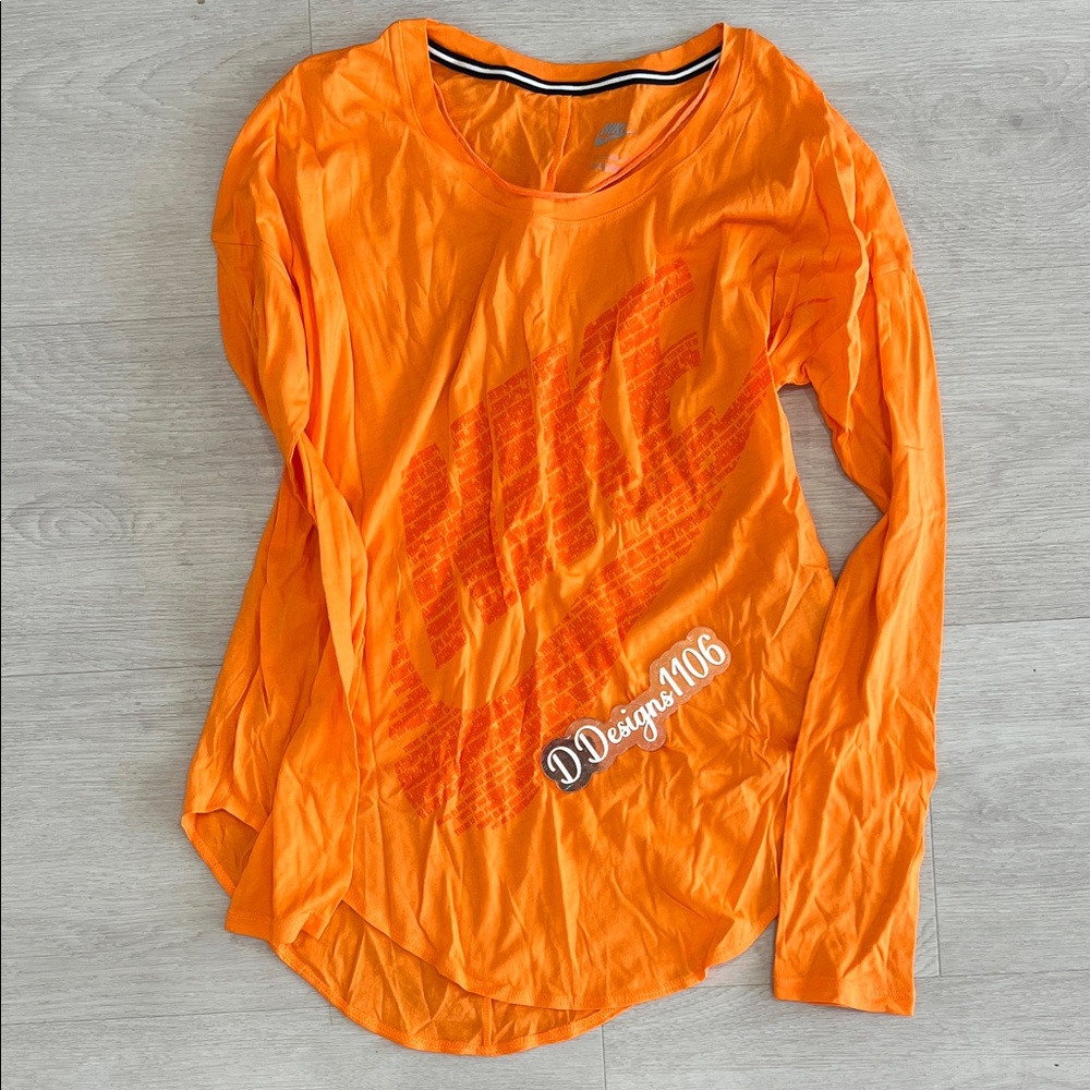Nike Women's Bright Orange Long Sleeve Jersey